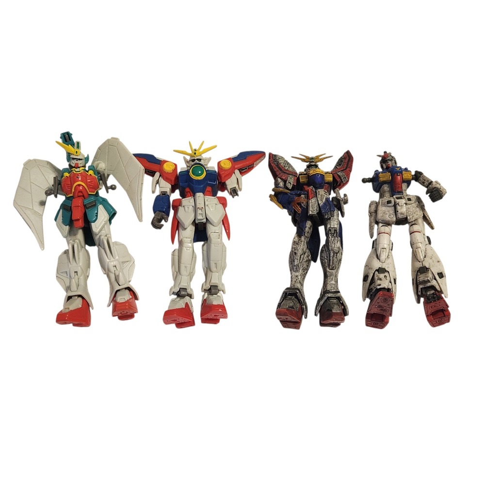 Bandai‎ Gundam MSIA Action Figure Lot 4 Figures Accessories Parts Incomplete